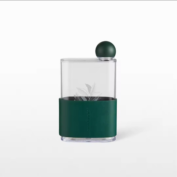 Starbucks Mint Coffee Leaf with Sleeve Water  Bottle 14oz 414ml - Picture 3 of 16